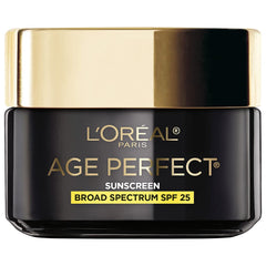 L'Oreal Paris Age Perfect Cell Renewal cream jar close-up, premium packaging for daily anti-aging care.
