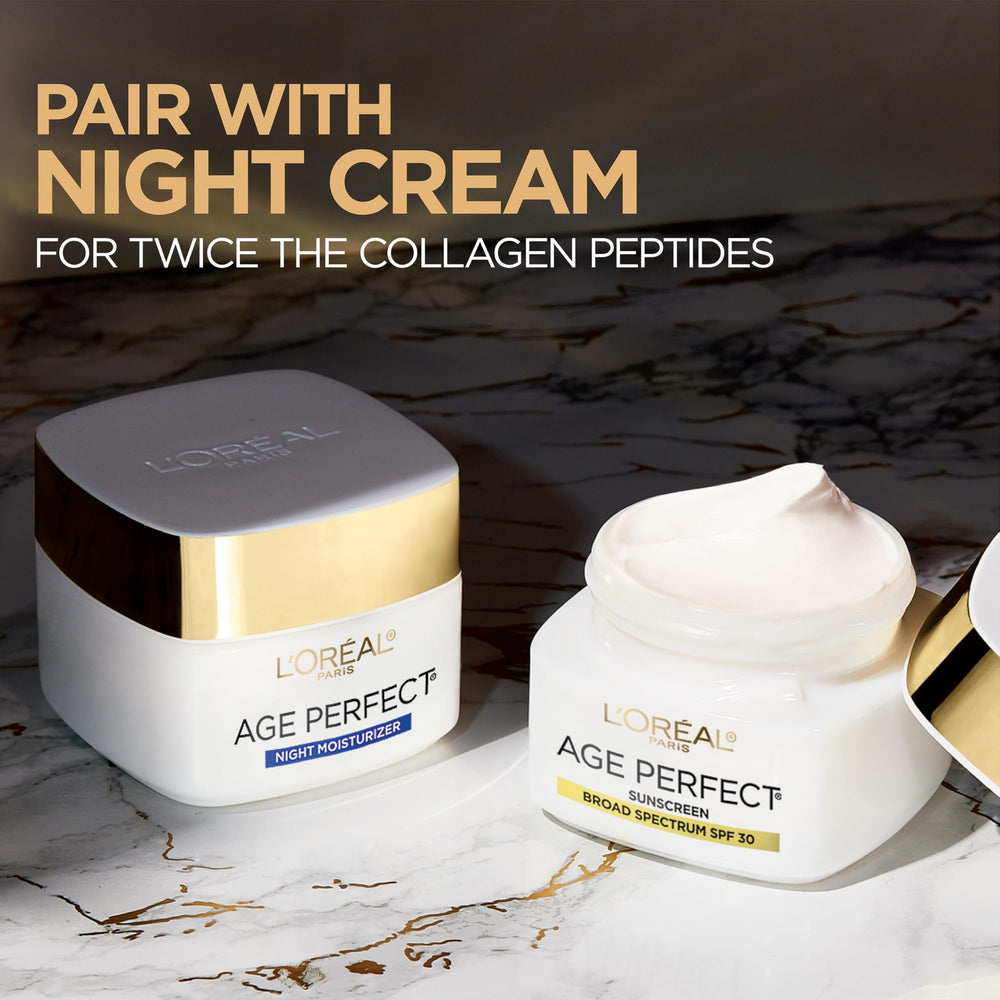 L'Oreal Paris Age Perfect Collagen Expert application background for daily routine