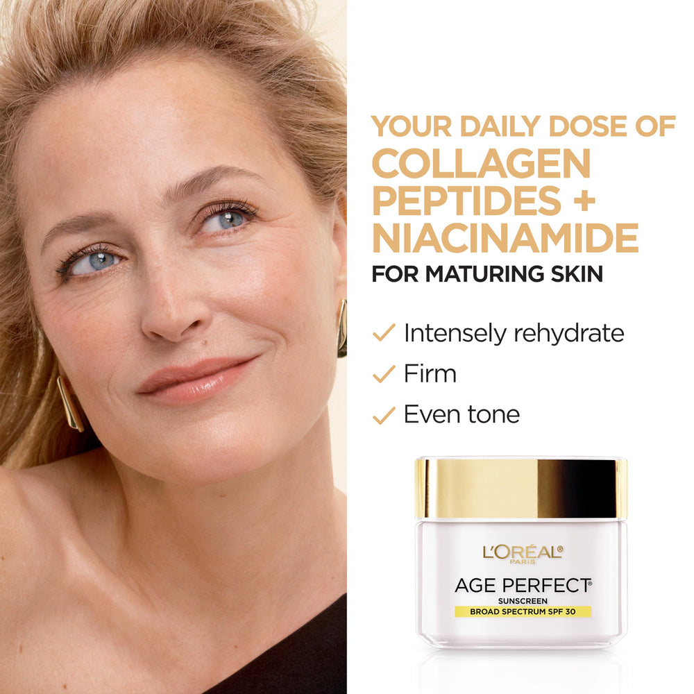L'Oreal Paris Age Perfect Collagen Expert texture swirl demonstrates lightweight hydration