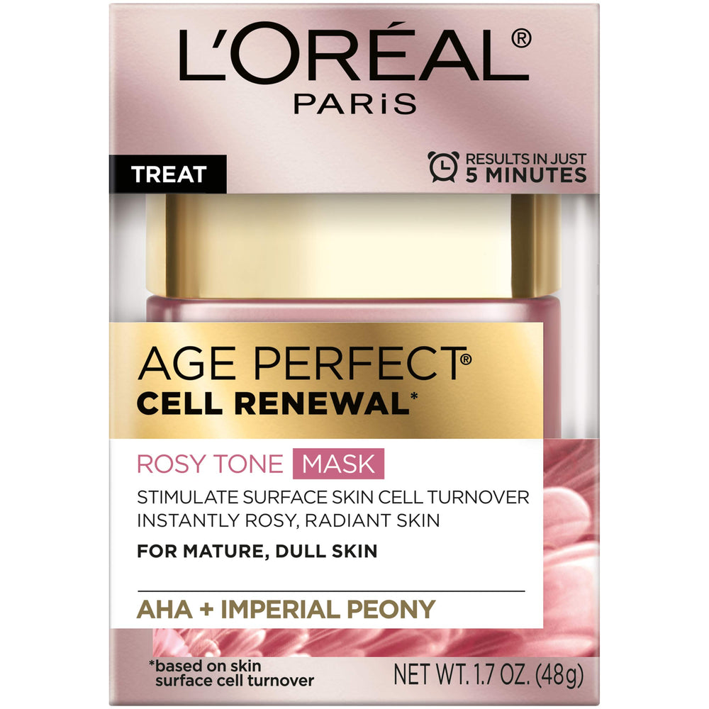 L'Oreal Paris Age Perfect Cooling Gel Mask emphasizes refreshing cool sensation for mature skin