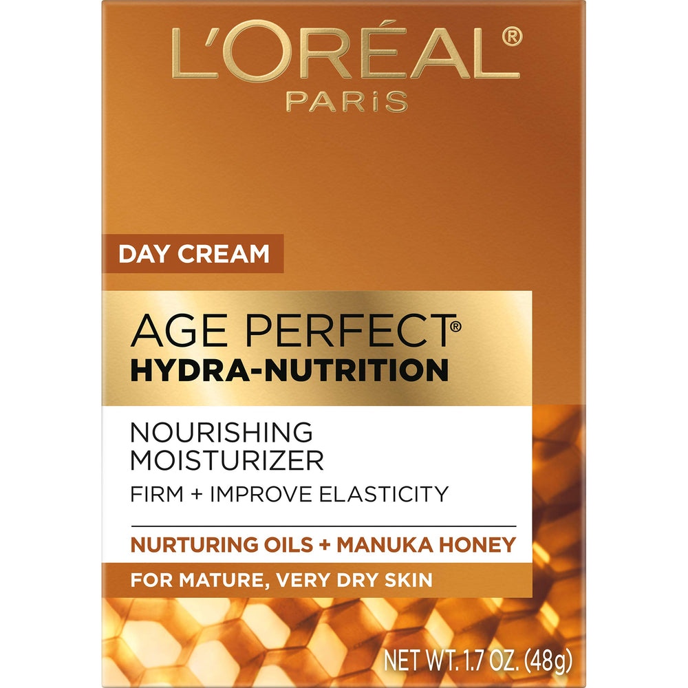 Ingredients and oils closeup in L'Oreal Paris Age Perfect Hydra-Nutrition Day Cream