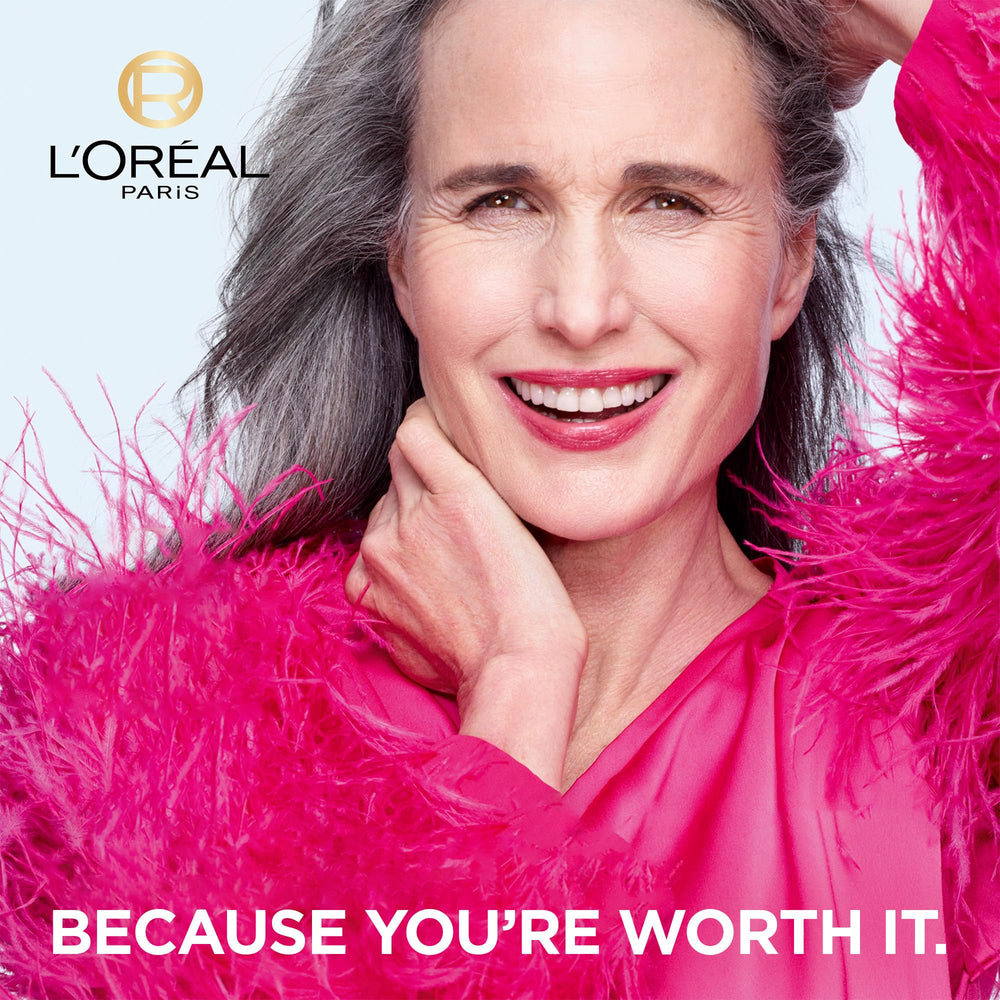 L'Oréal Paris Age Perfect moisturizing cream on hand showing hydrated, smoother skin.