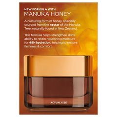 L'Oreal Paris Age Perfect Night Balm being applied for soothing evening care.