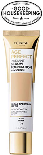 L'Oreal Paris Age Perfect Radiant Serum Foundation daily look on vanity