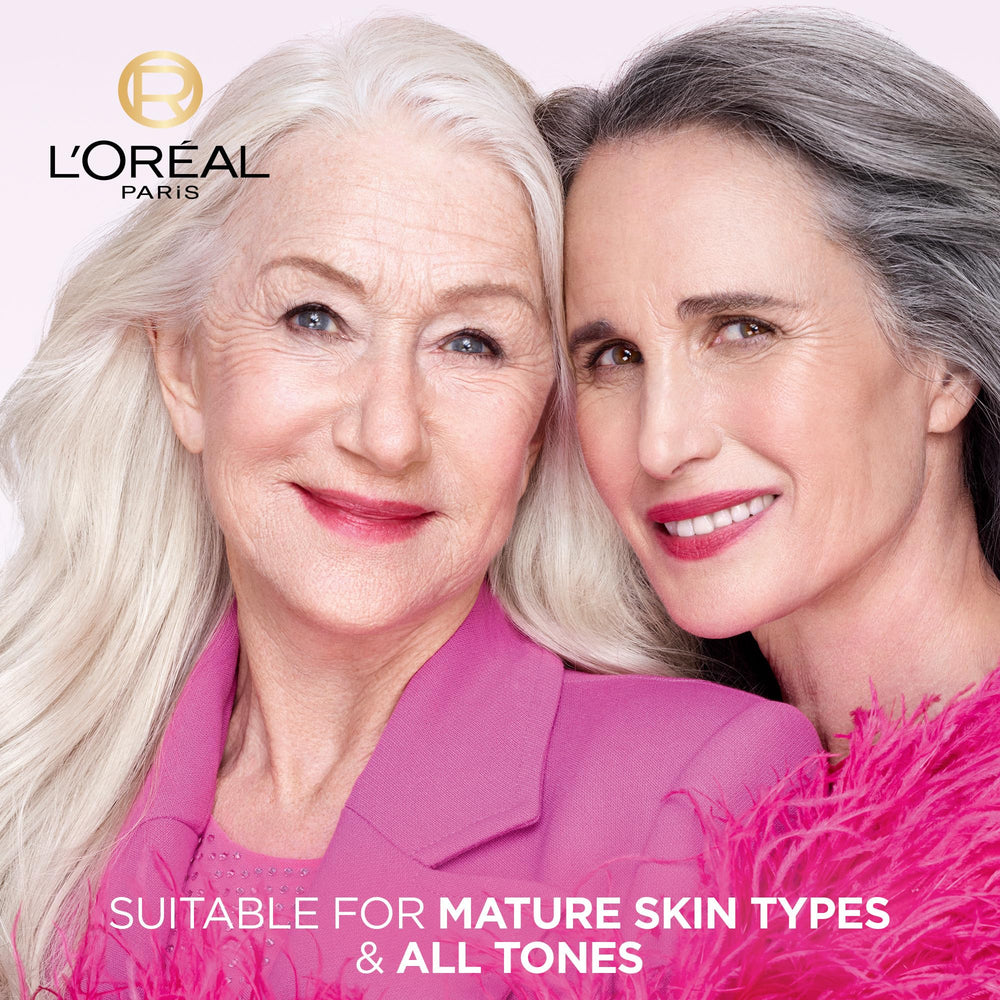 L'Oreal Paris Age Perfect Rosy Tone dermatologist-tested badge indicates gentle skincare.