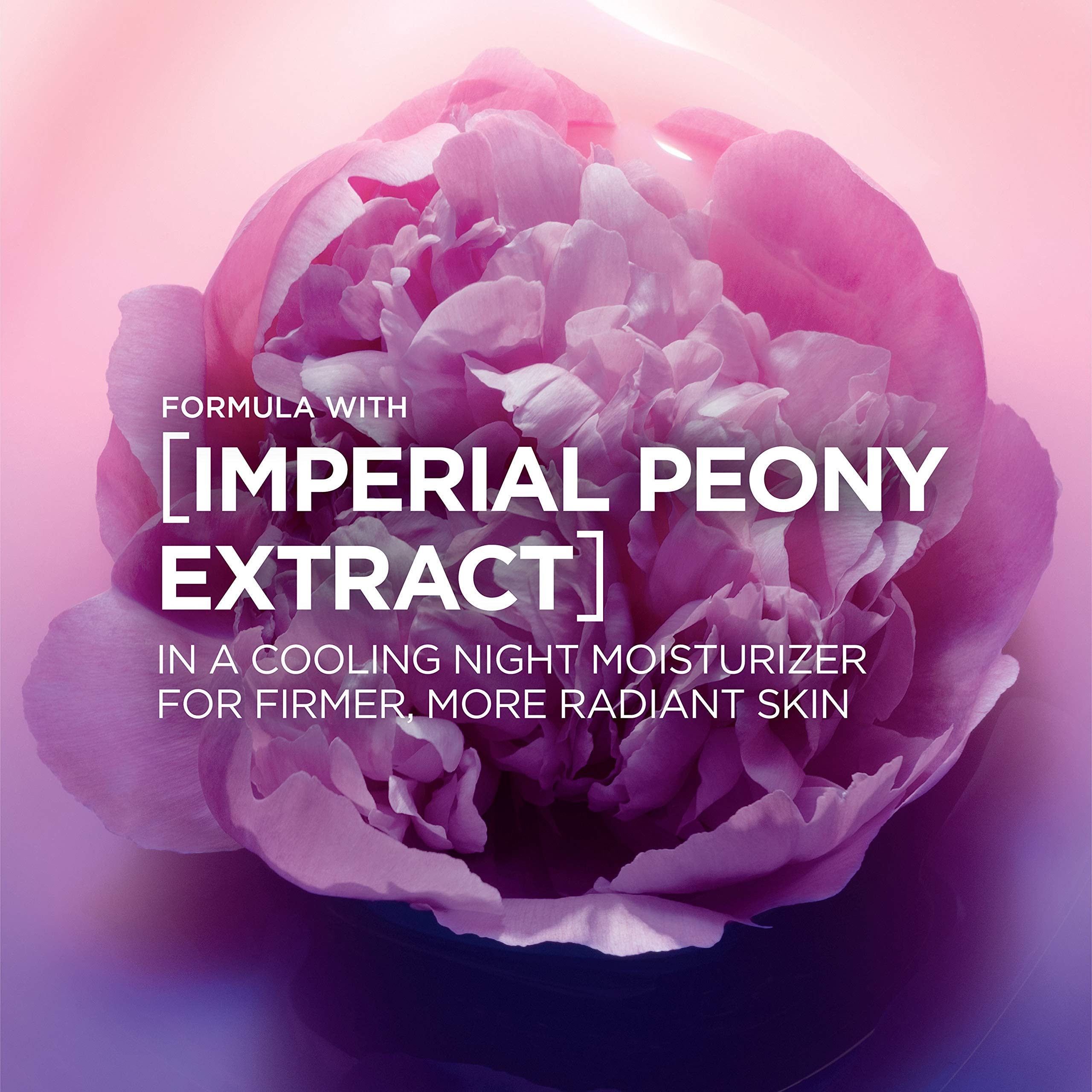 L'Oreal Paris Age Perfect Rosy Tone overnight hydration in action, cooling and moisturized skin.
