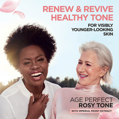 L'Oreal Paris Age Perfect Rosy Tone rosy-pigments showcase instant revived tone.