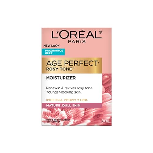 L'Oréal Paris Age Perfect fragrance-free formula ideal for sensitive mature skin daily use.