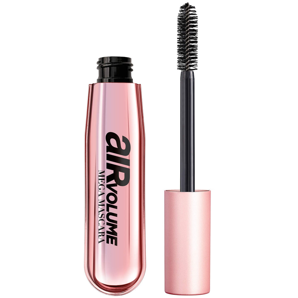 L'Oreal Paris Air Volume Mega Mascara: envase elegante que conserva la fórmula aireada para viaje.