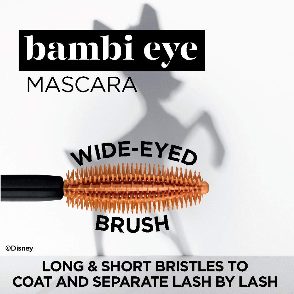 L'Oreal Paris Bambi Eye Mascara blackest black shade creates dramatic, eye-opening looks
