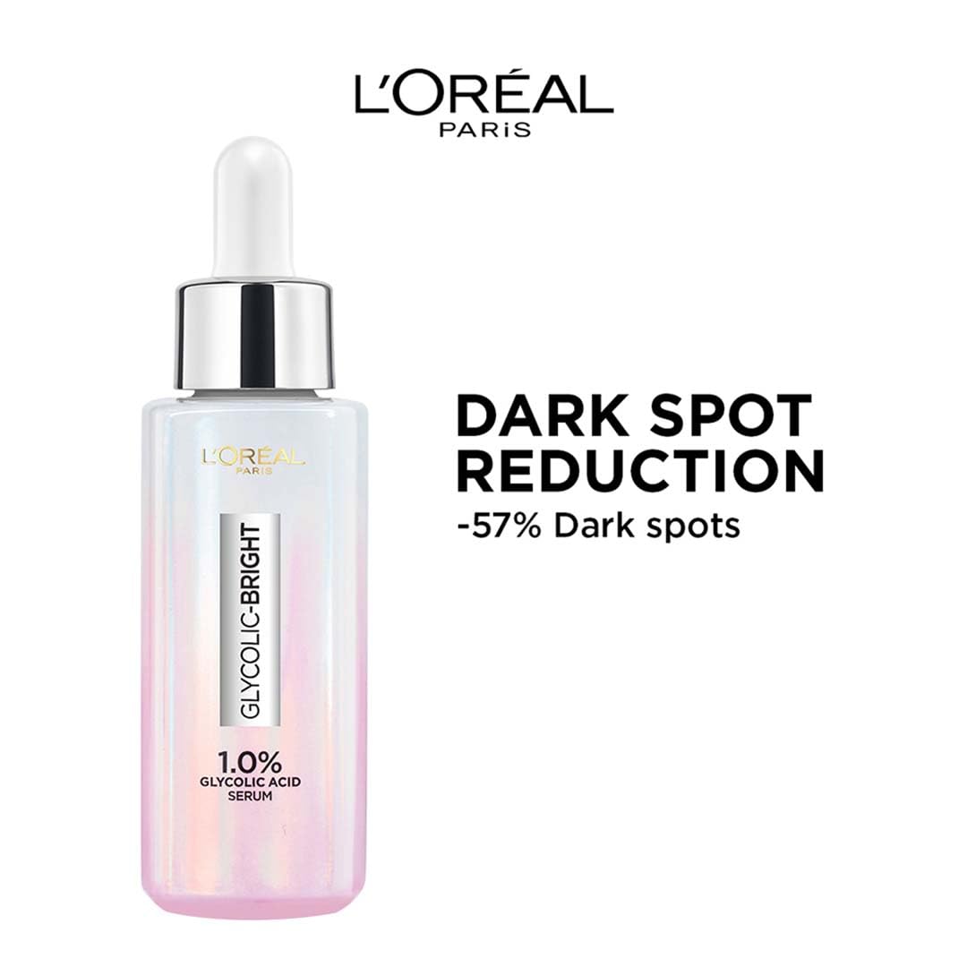 L'Oréal Paris Brightening Serum dropper close-up for precise application