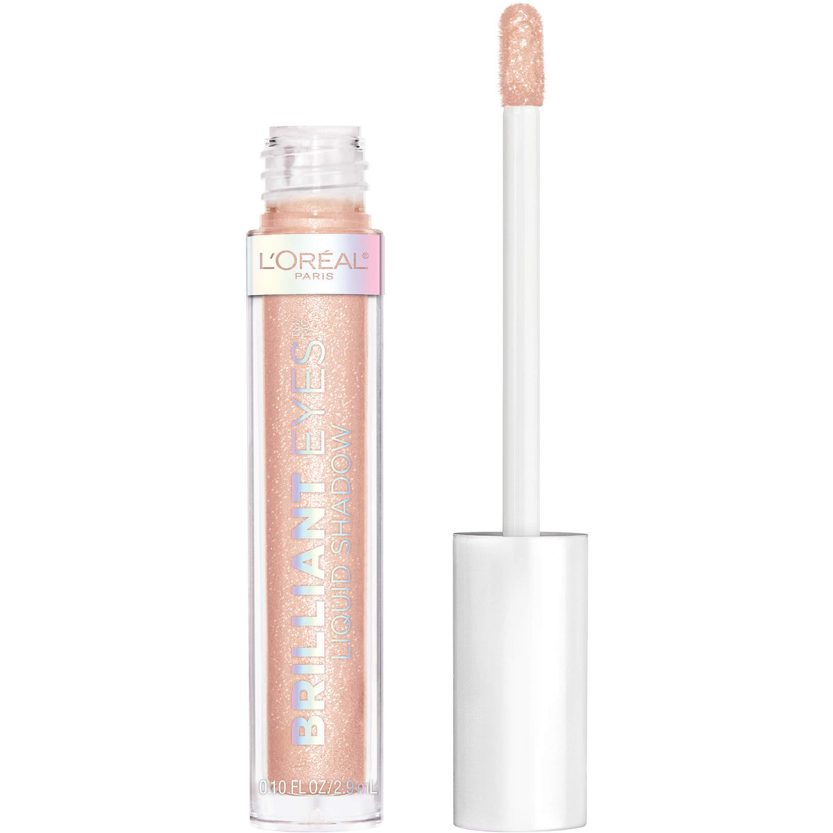 L'Oreal Paris Brilliant Eyes Diamond Drop packaging highlights premium shimmer makeup aesthetics