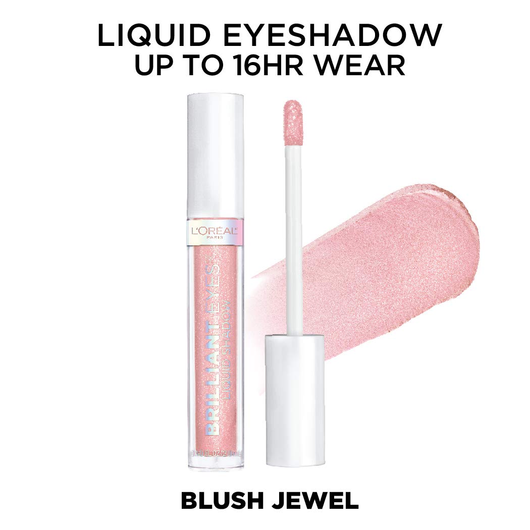 L'Oreal Paris Brilliant Eyes on-eyelid shot highlighting high shimmer payoff without creasing.