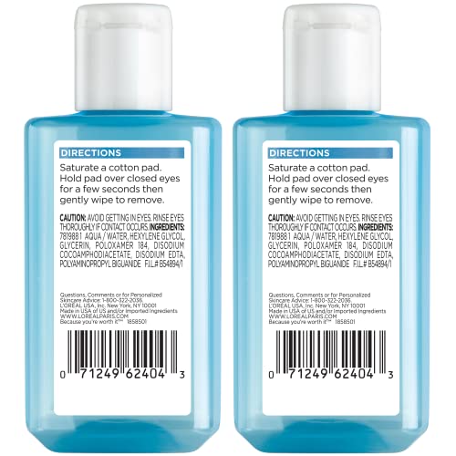 L'Oreal Paris Clean Artiste remover on cotton pad for quick makeup removal.