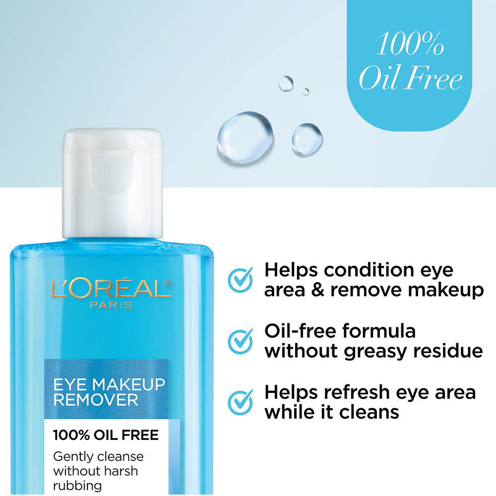 L'Oreal Paris Clean Artiste remover with dermatologist-tested label signals safety.