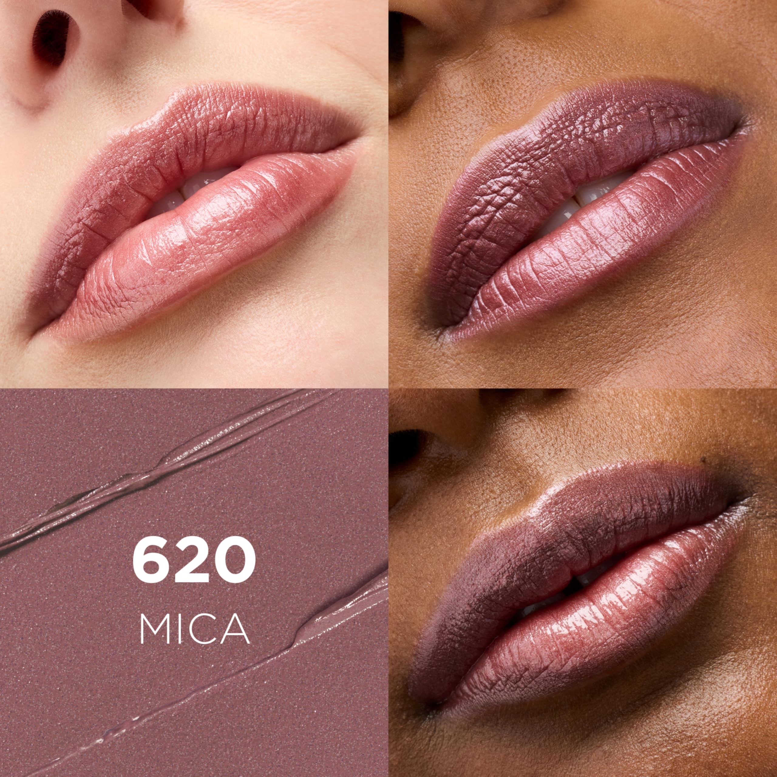 L'Oreal Paris Colour Riche Lipcolour mica swatches reveal rich satin color.