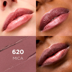 L'Oreal Paris Colour Riche Lipcolour mica swatches reveal rich satin color.