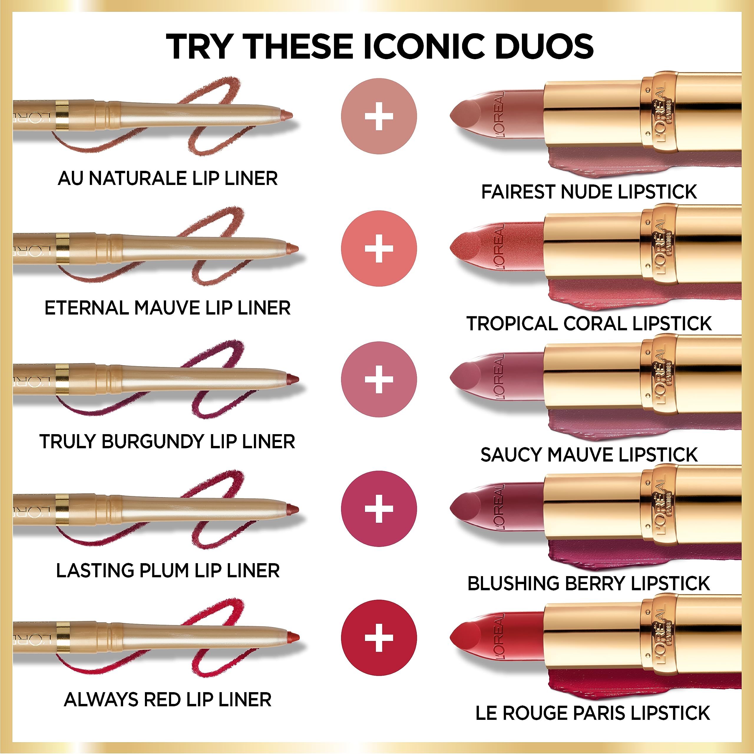 L'Oreal Paris Colour Riche Cinnamon Toast close-up emphasizes color payoff and conditioning oils.