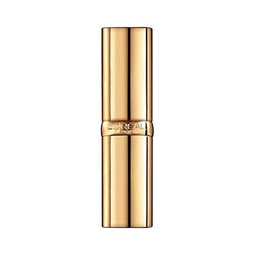 L'Oreal Paris Colour Riche Cinnamon Toast lid off view highlights moisturizing lipstick for soft lips.
