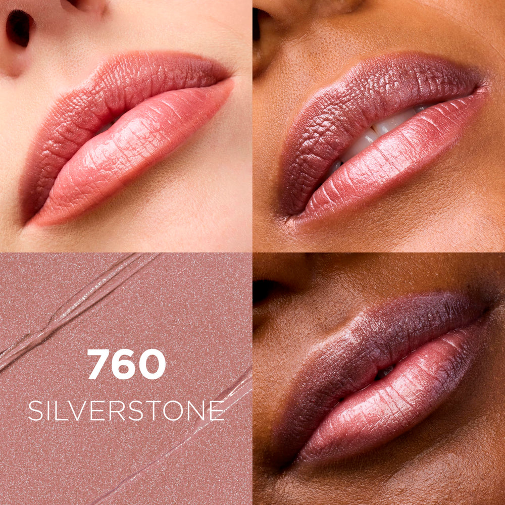 L'Oreal Paris Colour Riche Original Creamy Silverstone swatches showing versatile satin shade.