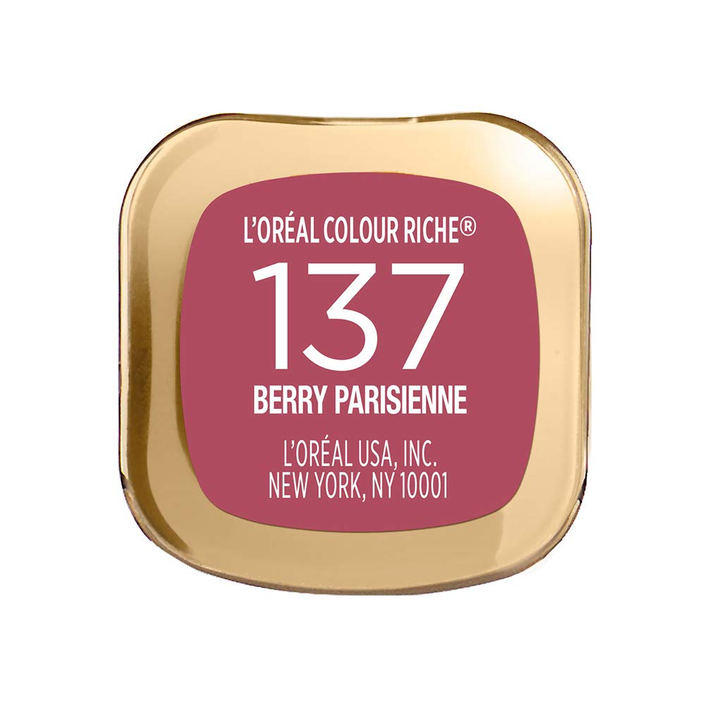 L'Oreal Paris Colour Riche Berry Parisienne satin finish application with smooth glide.