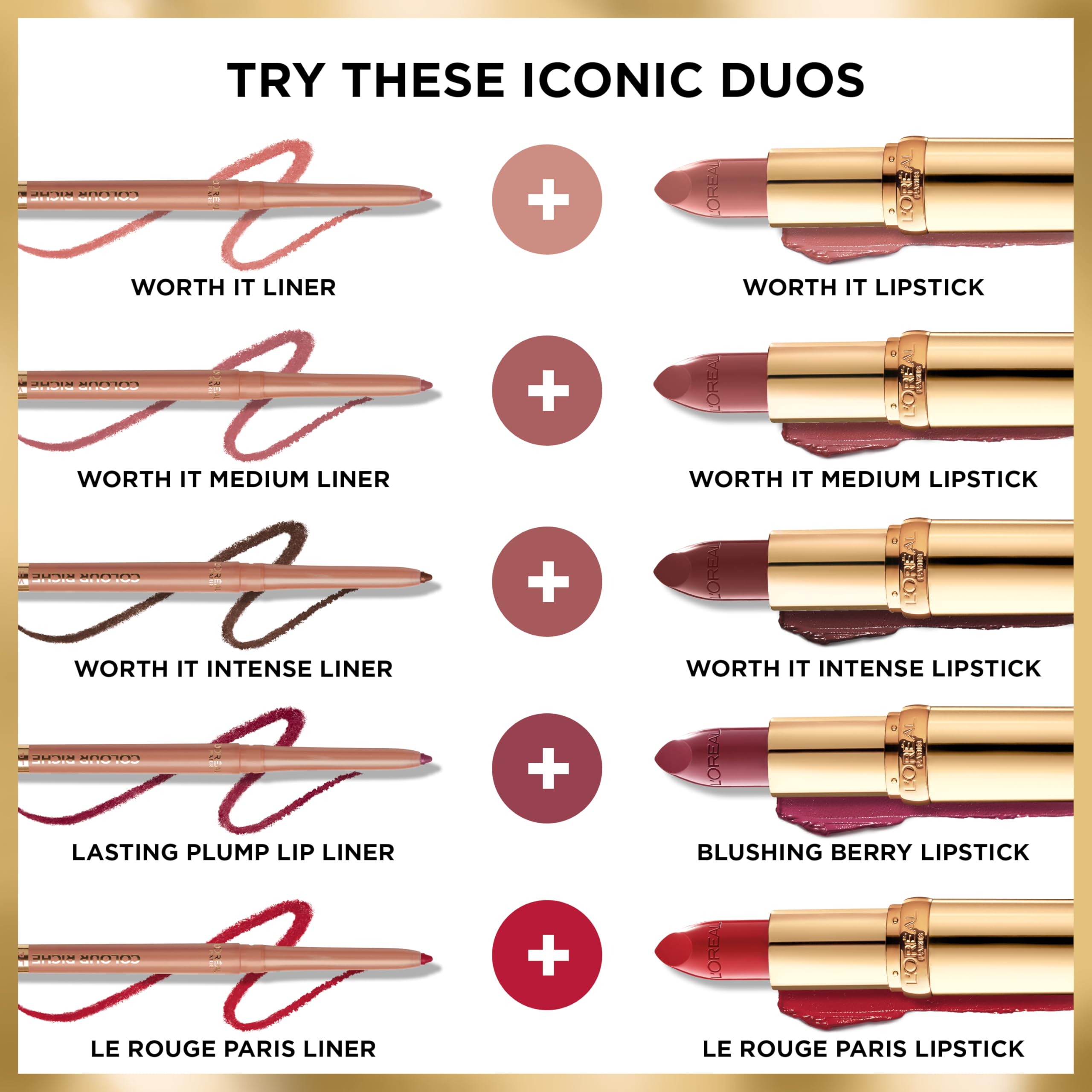 L'Oreal Paris Colour Riche Satin Lipstick demonstrating smooth glide during application.