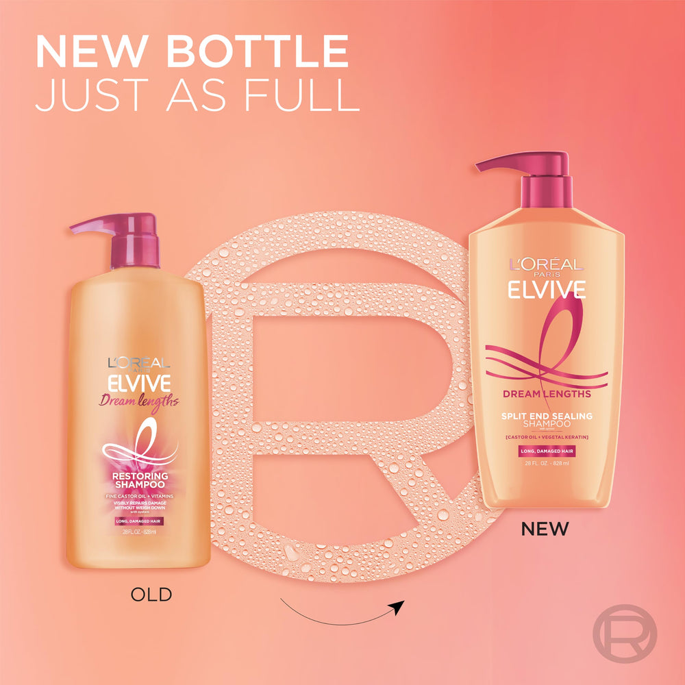 L'Oreal Paris shampoo and conditioner in a shower scene, showing everyday use