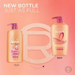 L'Oreal Paris shampoo and conditioner in a shower scene, showing everyday use