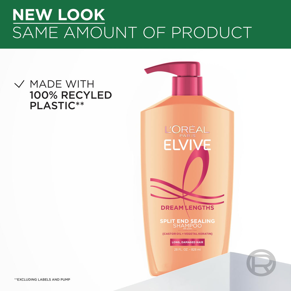 L'Oreal Paris fine castor oil visual, highlighting strengthening ingredient benefits