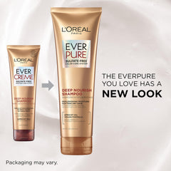 L'Oreal Paris EverPure apricot oil ingredient close-up suggests nourishing softness and fragrance.