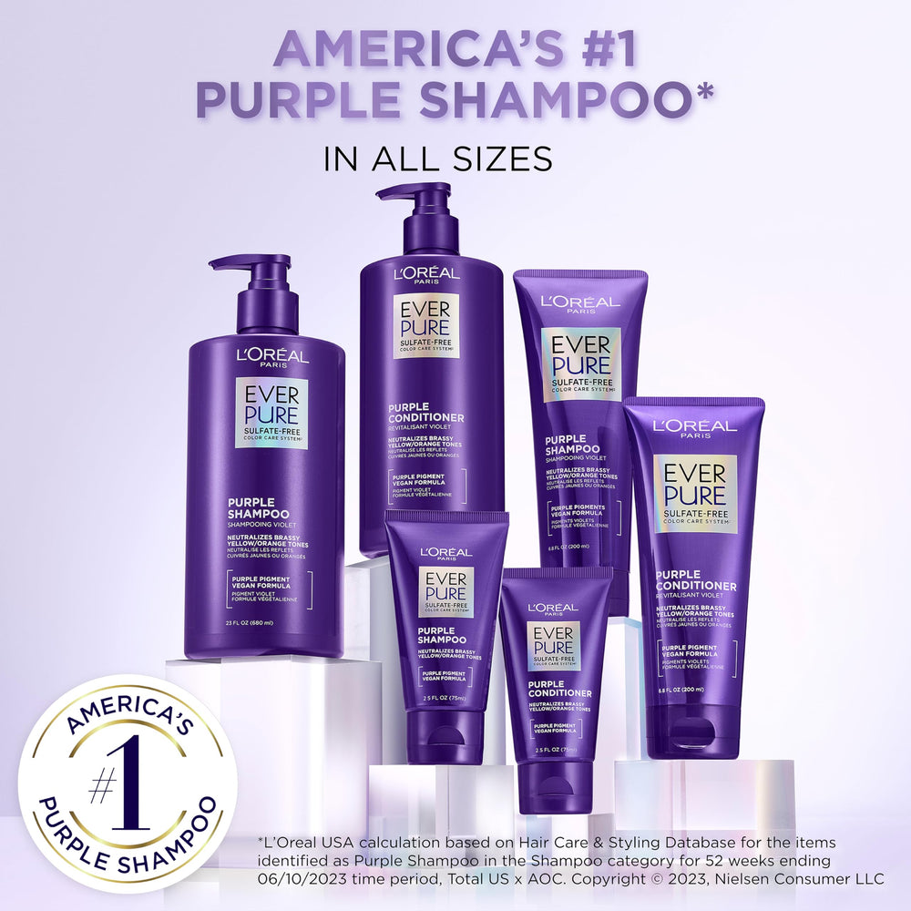 L'Oreal Paris EverPure color protection benefits color-treated hair.