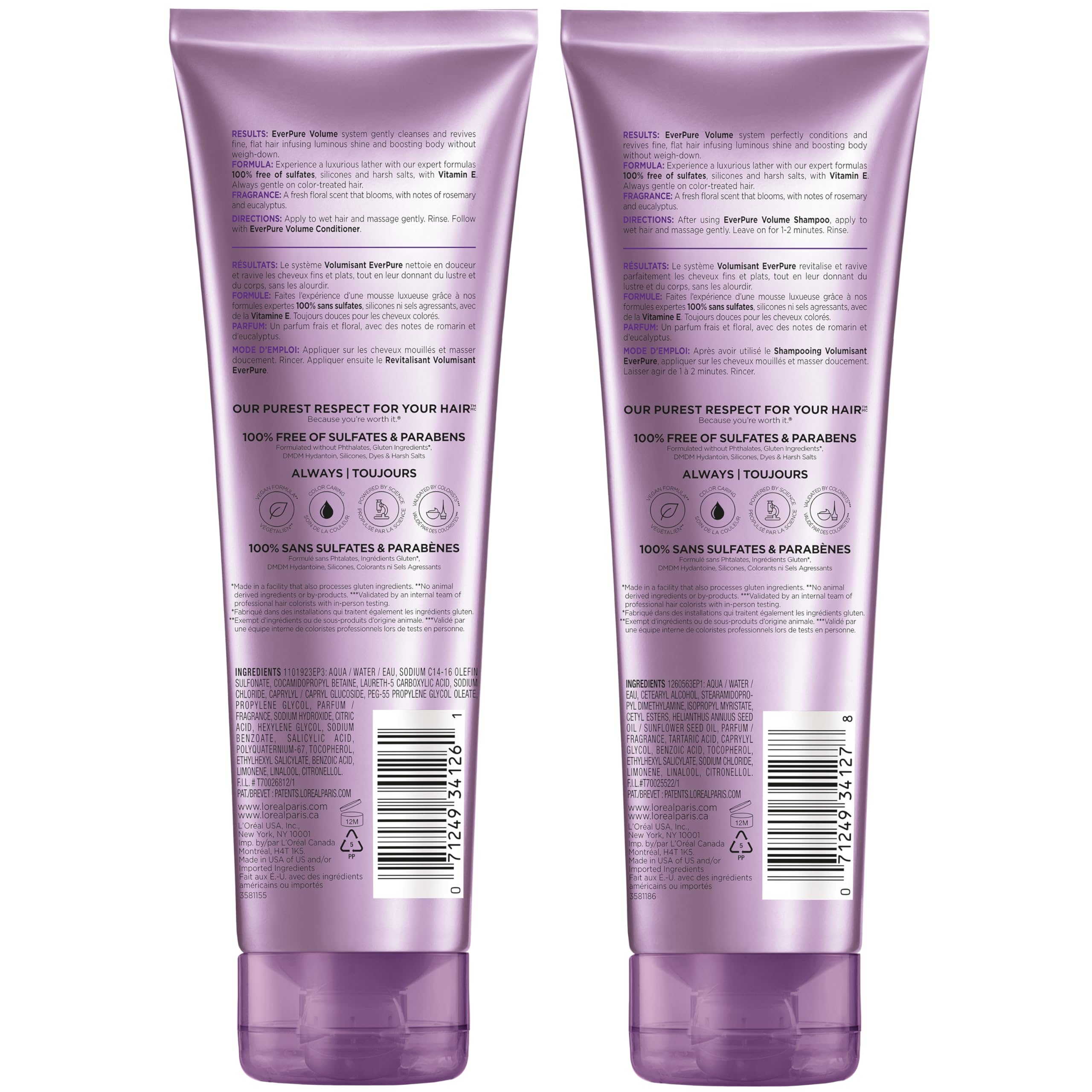 Color-treated hair protection with EverPure for lasting vibrancy