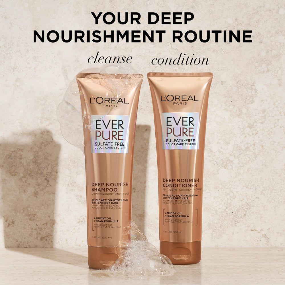 L'Oreal Paris EverPure fragrance swirl captures fresh aromatic notes during shampoo use.