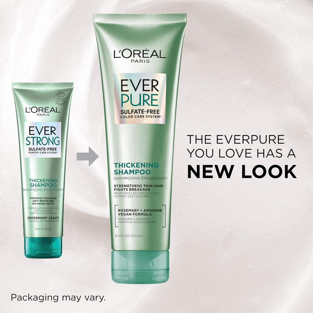 Rosemary leaf ingredient in EverPure hints at strengthening infusion and scent