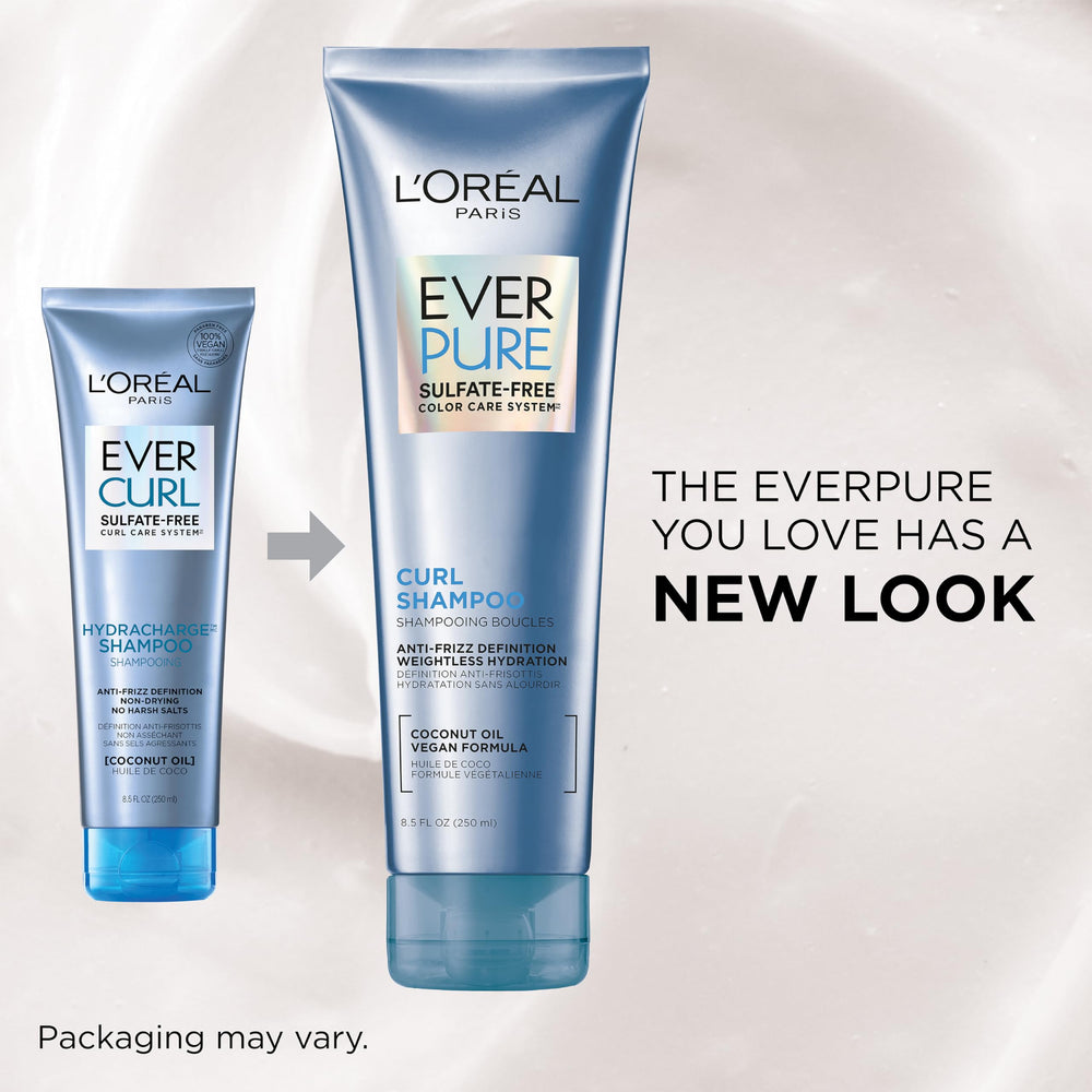 EverPure shampoo lush-lather closeup highlighting gentle cleanse for curls