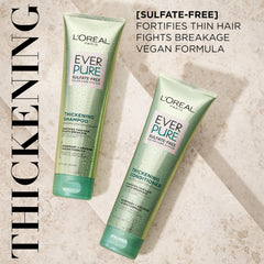 EverPure system packaging highlights a complete thickening routine for hair