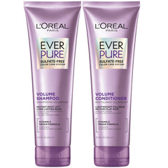 L’Oréal Paris EverPure volume shampoo bottle boosts fine hair volume