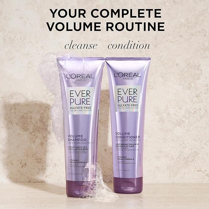 EverPure packaging emphasizes color-safe, sulfate-free system for color-treated hair.