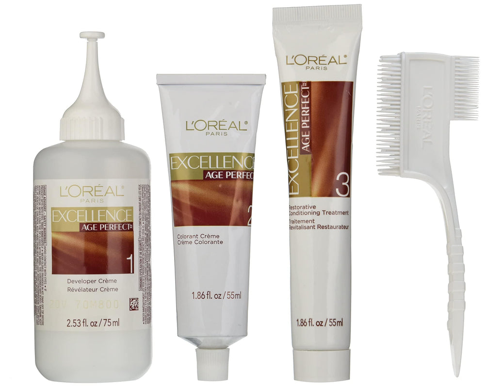 Finished look with volume and shine from L'Oreal Paris Excellence Age Perfect