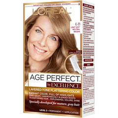 L'Oreal Paris Excellence Age Perfect packaging for easy color application on gray hair