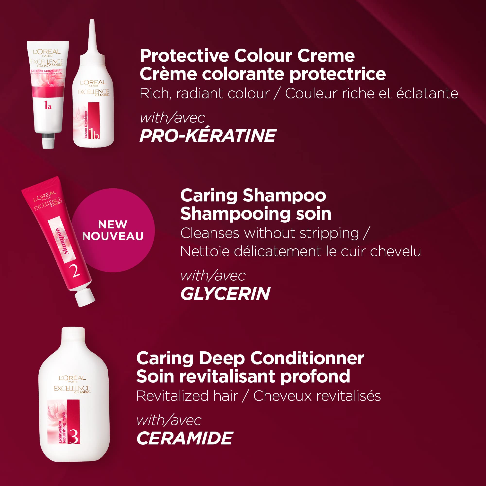 L'Oreal Paris Excellence Cool Supreme anti-brass conditioner smooths tones and maintains cool shade