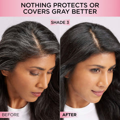 After-color shampoo cleansing scalp and smoothing hair for radiant color after dyeing.