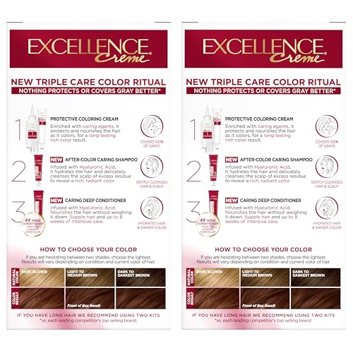 Pack of 2 enables convenient at-home color sessions with consistent shade.