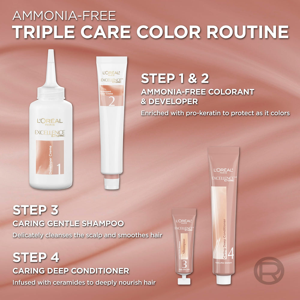 L'Oreal Paris Excellence Universal Nudes Caring Deep Conditioner nourishes with ceramides