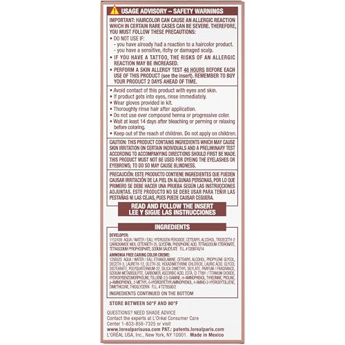 L'Oreal Paris Excellence Universal Nudes color kit includes dye, shampoo, conditioner