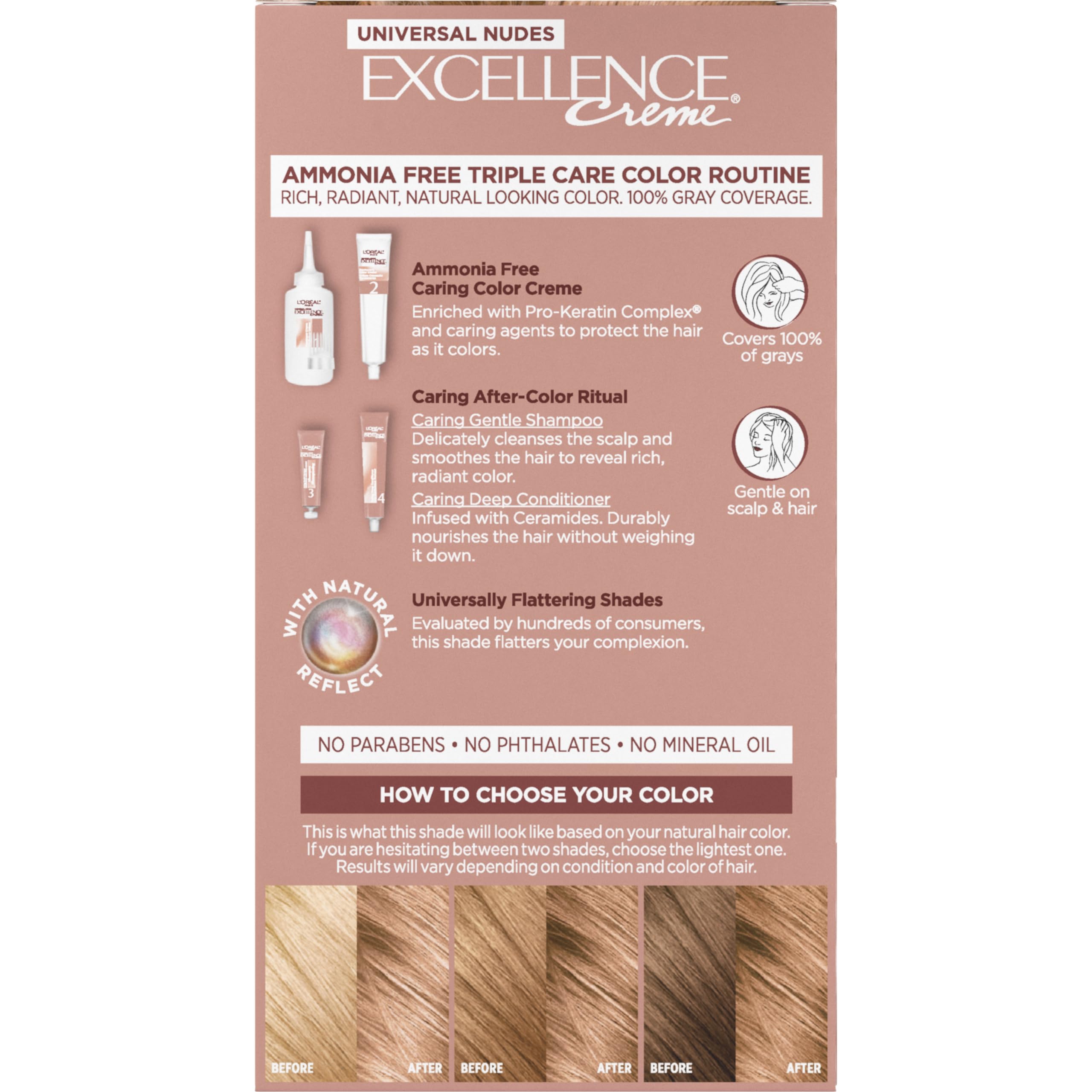 L'Oreal Paris Excellence Universal Nudes long-lasting color with radiant finish