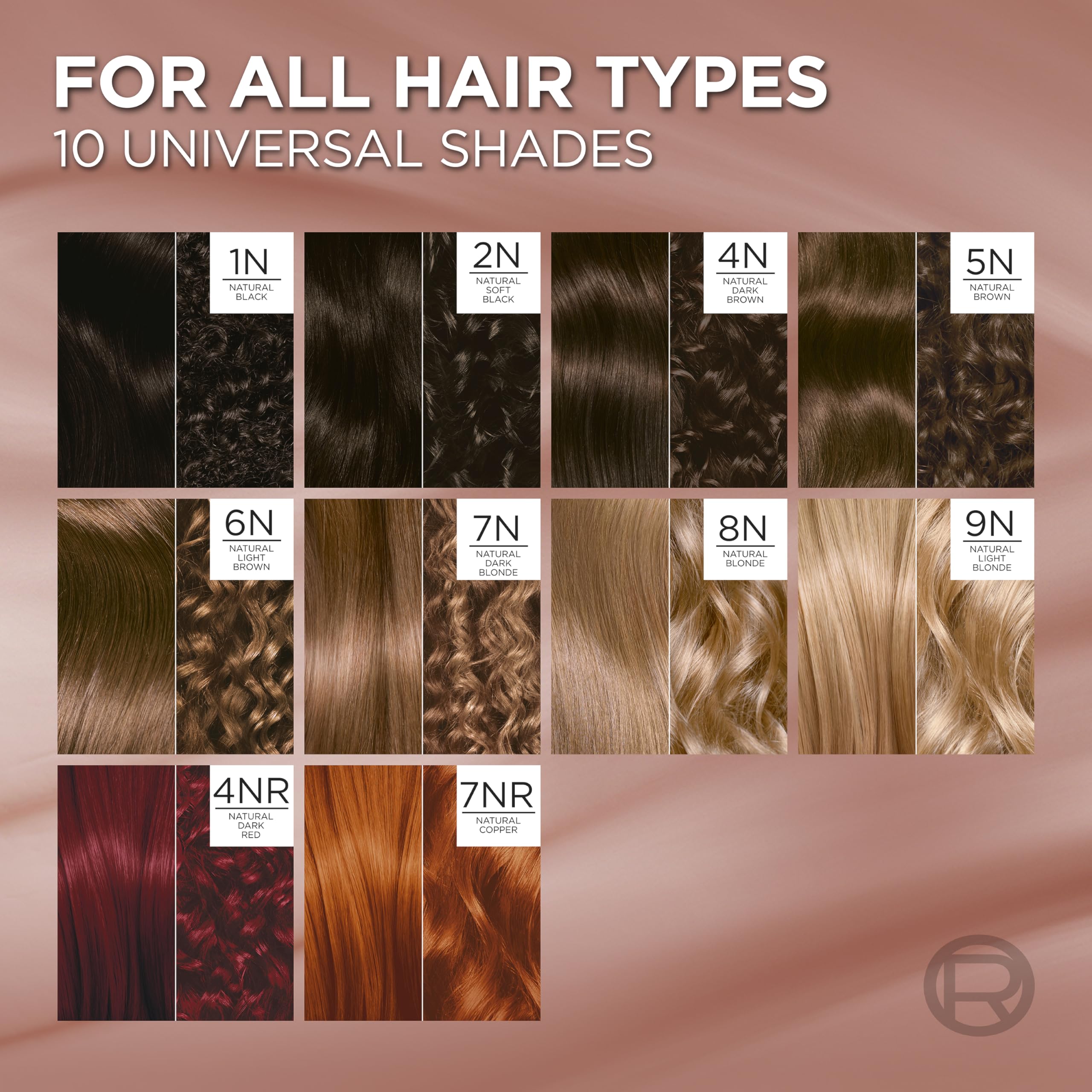 L'Oreal Paris Excellence Universal Nudes natural reflect blends warm and cool tones