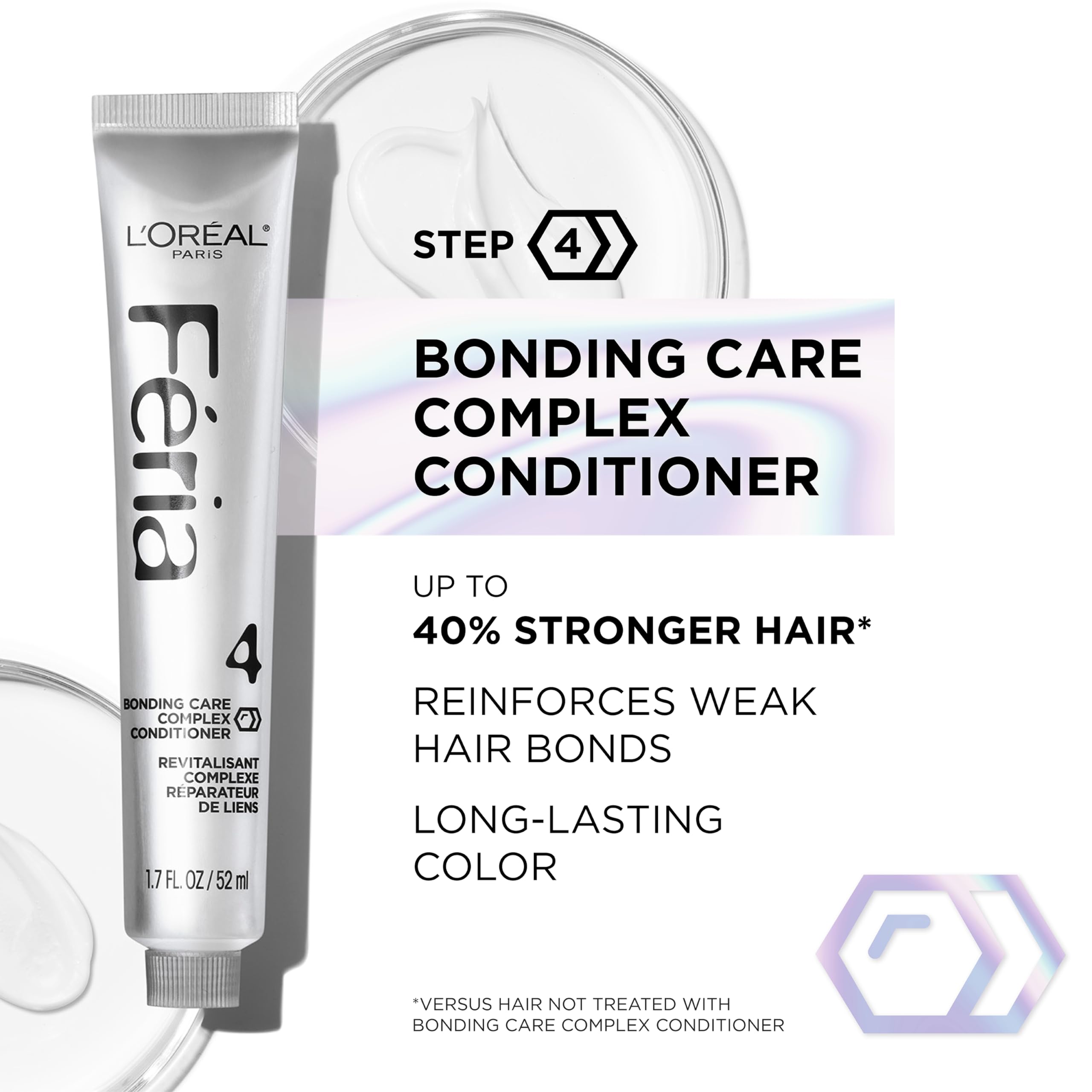 L'Oreal Paris Feria bottle and conditioner pairing for color care.