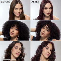 L'Oreal Paris Feria fashion-inspired shades collection swatch highlights trend-forward burgundy tones