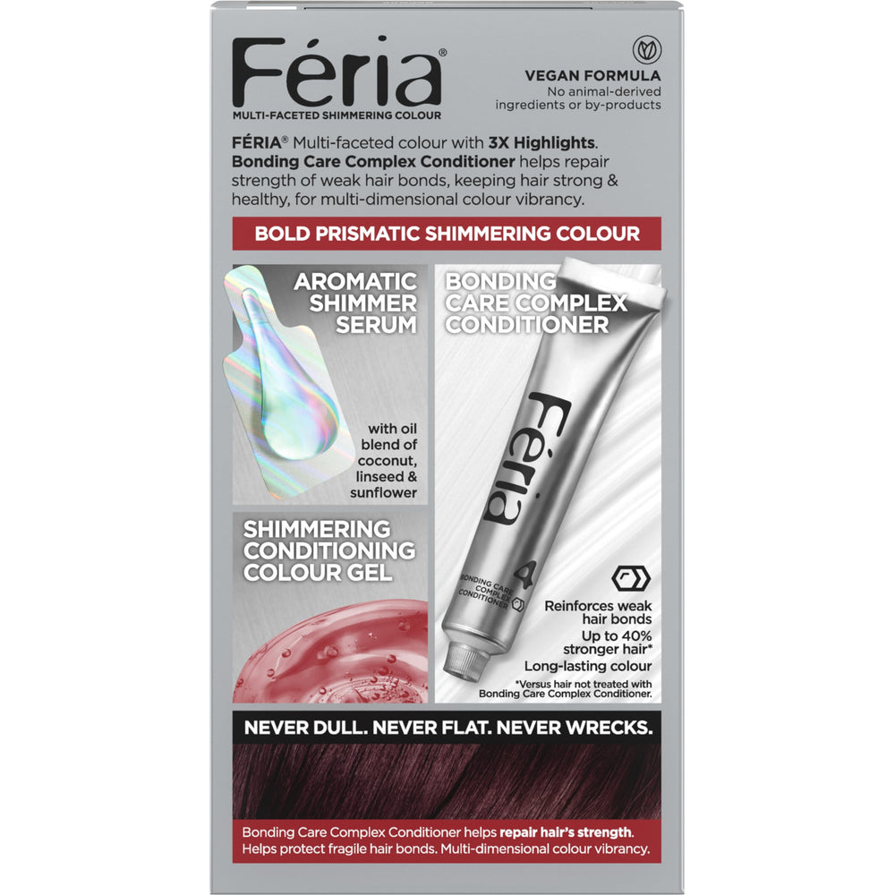 L'Oreal Paris Feria finish look with shiny hair after color application